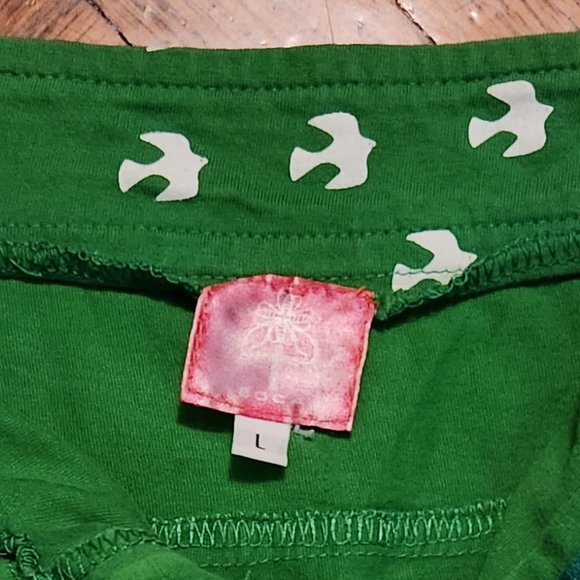 Green printed mini skirt with pockets - Picture 5 of 10